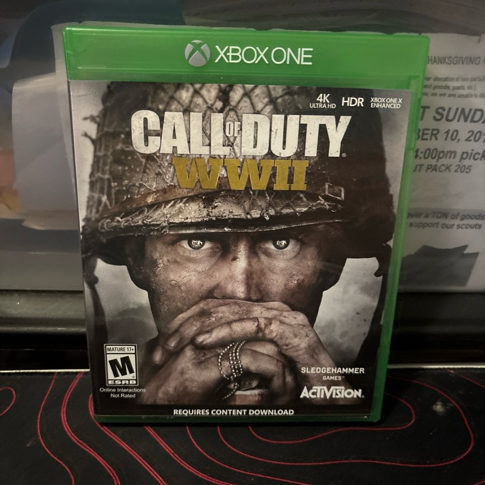 Call of Duty: WWII Xbox One Game - Green Case